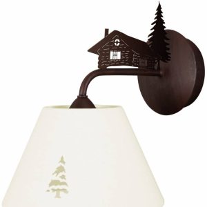 Applique Chalet 1L marron foncé Ryckaert