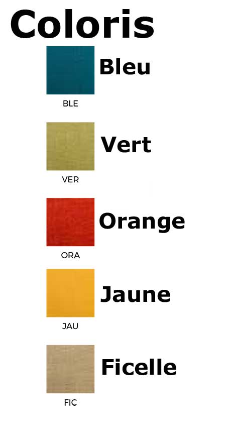 Plafonnier Ceane 70 laqué noir et abat-jour tissu coloré – Image 4