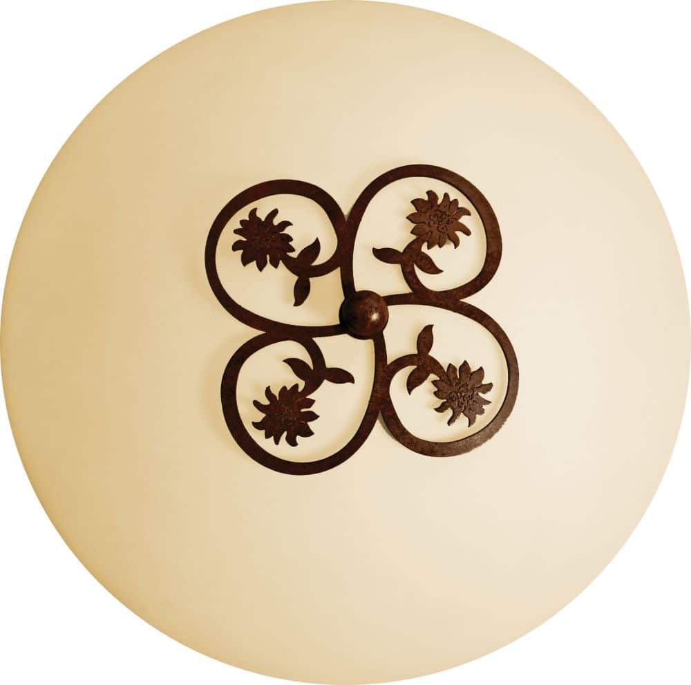 Plafonnier Edelweiss marron foncé Ryckaert – Image 2